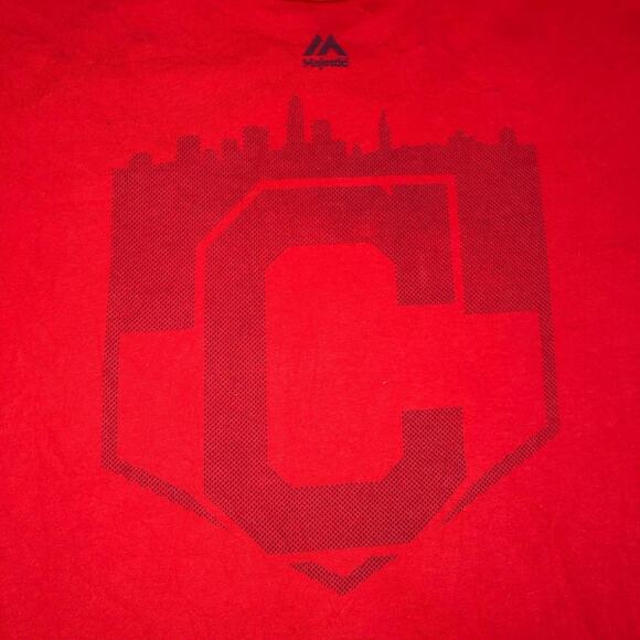 Men’s Red Cleveland ‘C’ Graphic Tee - Picture 3 of 4